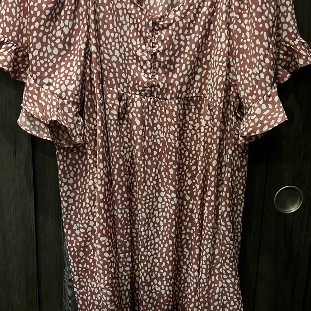Umgee Rosy Pink and White Patterned Top